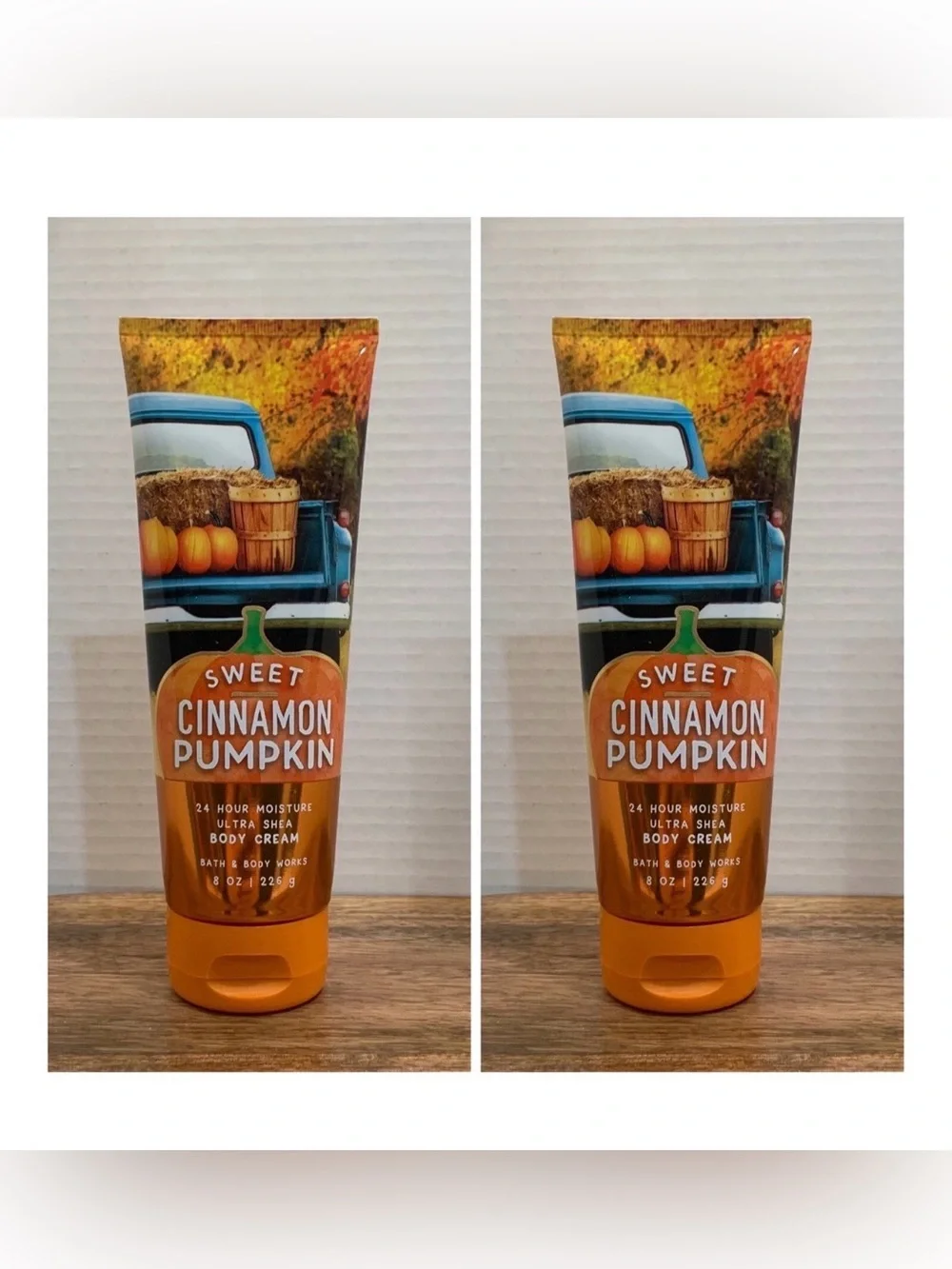 2~Bath and Body Works SWEET CINNAMON PUMPKIN Ultra Shea Body Cream ~ 8 fl.oz.